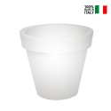 Romano høj rund vase plast krukke potte med indbygget lys Udsalg