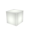 Icekub plast hvid kube skammel sofabord fodstøtte med indbygget lampe Rabatter