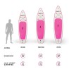 Bolina 8'5 sup board børn oppustelig paddleboard med padle pumpe rygsæk 