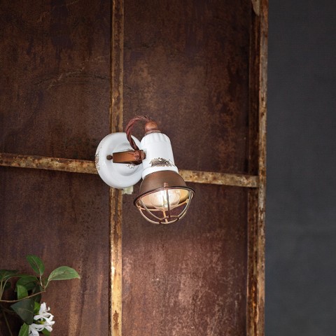 Loft AP væglampe keramik metal håndmalet led lys til soveværelse stue Kampagne