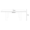 Bibi Mix AB grå hvid 90x160-220 cm lille træ spisebord med udtræk Udvalg