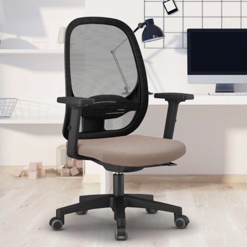 Smartworking kontorstol ergonomisk lænestol med åndbart mesh Easy T