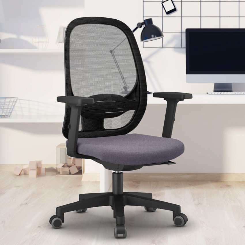 Easy G ergonomisk kontorstol stol mesh stofbetræk til gaming
