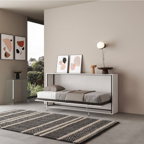 Enkel vandret sammenklappelig seng med 85x185cm madras Kando MBF