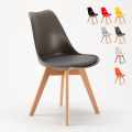 sæt med 20 Tulipan nordica ahd design spisebords stol farverig i plast træ Kampagne