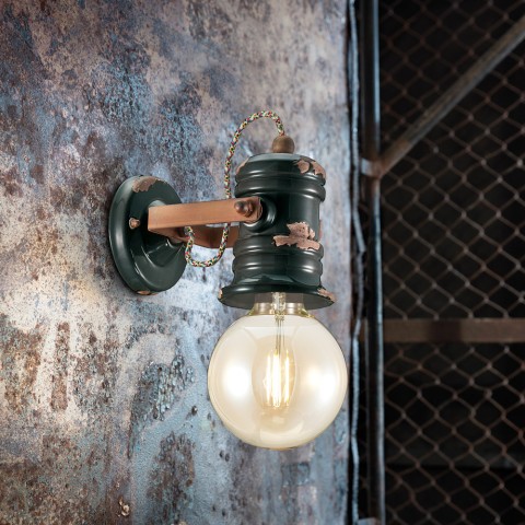 Væglampe industrielt design lampet vintage håndmalet Urban AP2