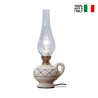 Pompei TA bordlampe glas keramik håndmalet led lys soveværelse stue På Tilbud