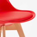 sæt med 20 Tulipan nordica ahd design spisebords stol farverig i plast træ Billig