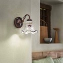 Chieti AP væglampe keramik messing håndmalet led lys soveværelse stue Kampagne