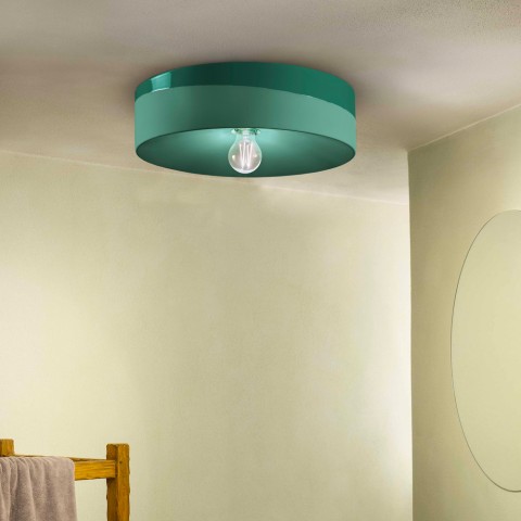 Pi-XL 40 cm stor loftlampe keramik håndmalet led lys soveværelse stue