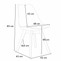 sæt med 20 Goblet nordica ahd design spisebords stol farverig i plast træ 