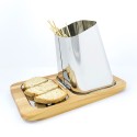 Gran Sasso Plus grillspyd holder til bordet af træ og rustfrit stål Udsalg