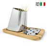 Gran Sasso Plus grillspyd holder til bordet af træ og rustfrit stål På Tilbud