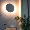 Luna lille design væglampe flad metal lys til stue soveværelse 