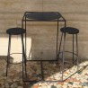 Circle høj designer barstole sort metal til køkkenø køkken bar hotel Udsalg
