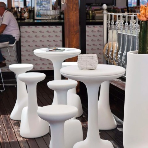 Armillaria S1 75cm barstol af polyethylen til køkkenø køkken bar hotel