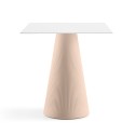 Fade T1-Q lille rundt firkantet spisebord hvidt sort design cafe bord Tilbud