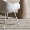 Fade C1 sæt med 2 stole design med armlæn polyethylen metalben stue Omkostninger