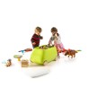 Van stor opbevaring legetøj børn plast legetøjskasse med hjul stue 