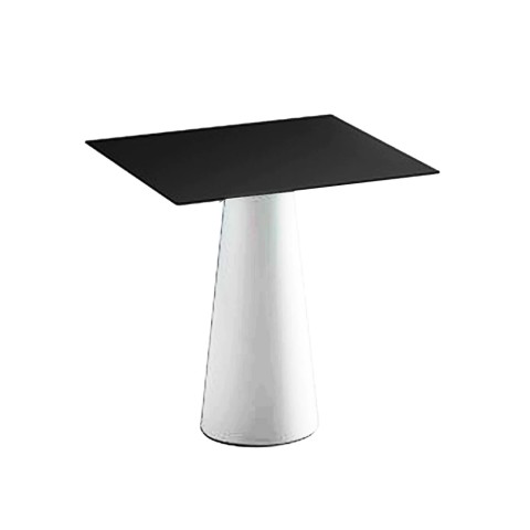Fura T1-DQ firkantet spisebord hvidt sort design cafe bord udendørs Kampagne