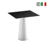 Fura T1-DQ firkantet spisebord hvidt sort design cafe bord udendørs Model