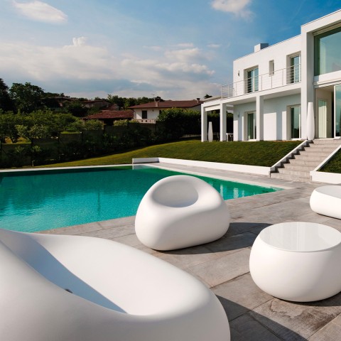 Lænestol til udendørs have terrasse polyethylen moderne design Gumball P1