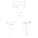 Simply 120 lille smalt design skrivebord træ til gamer kontor studie Valgfri