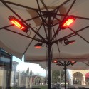 Remu Mo-El infrarød terrassevarmer beslag til parasol stang ophæng Tilbud