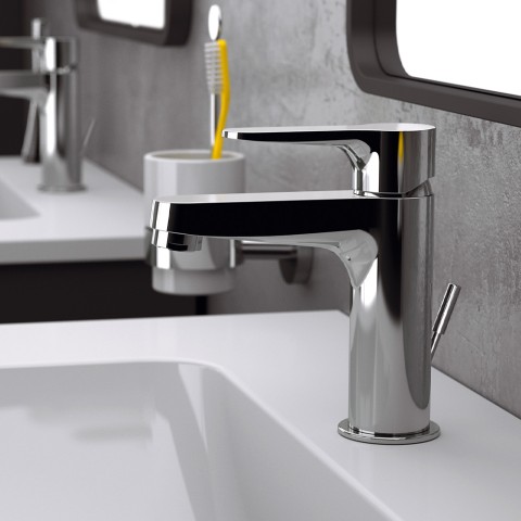 Moderne design krom armatur håndvaskarmatur Aurora