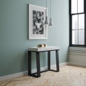Asia askehvid spisebord med udtræk 90x40-288 cm træ konsolbord Rabatter