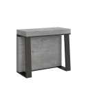 Asia Concrete betongrå spisebord med udtræk 90x40-288 cm træ konsolbord Tilbud