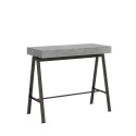 Banco Concrete betongrå spisebord med udtræk 90x40-300 cm konsolbord Tilbud