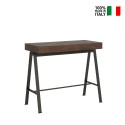 Banco Noix valnødde spisebord med udtræk 90x40-300 cm træ konsolbord På Tilbud