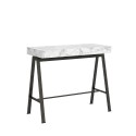 Banco Small Marble marmor spisebord med udtræk 90x40-196 cm konsolbord Tilbud