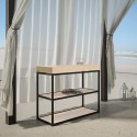 Camelia Small Premium Nature spisebord med udtræk grantræ 90x40-190 cm Udsalg