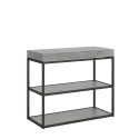 Plano Small Premium Concrete spisebord med udtræk 90x40-196 cm konsol Tilbud