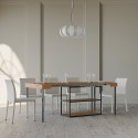 Plano Oak egetræ spisebord med udtræk 90x40-300 cm træ konsolbord Udsalg