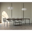 Plano Noix valnødde spisebord med udtræk 90x40-300 cm træ konsolbord Rabatter