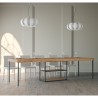 Plano Premium Oak egetræ spisebord med udtræk 90x40-300 cm konsolbord Rabatter