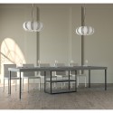 Plano Premium Concrete grå spisebord med udtræk 90x40-300cm konsolbord Udsalg