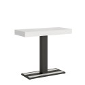 Capital hvid asketræ spisebord med udtræk 90x40-300 cm træ konsolbord Tilbud