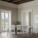 Capital hvid asketræ spisebord med udtræk 90x40-300 cm træ konsolbord Rabatter