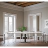 Capital hvid asketræ spisebord med udtræk 90x40-300 cm træ konsolbord Udvalg