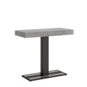 Capital Concrete grå spisebord med udtræk 90x40-300 cm træ konsolbord Tilbud