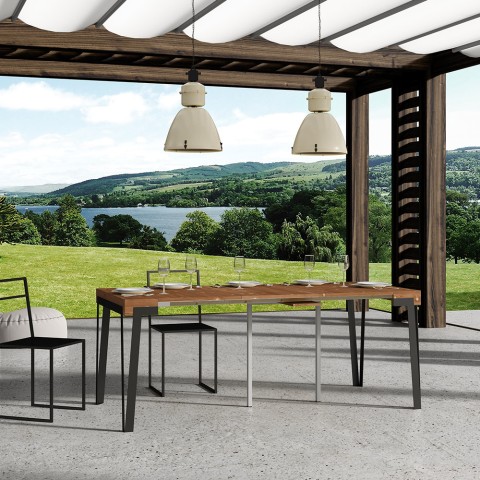 Dalia Fir grantræ spisebord med udtræk 90x40-290 cm træ konsolbord Kampagne