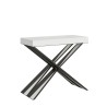 Diago Small hvid asketræ spisebord med udtræk 90x40-196 cm konsolbord Tilbud