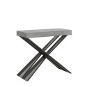 Diago Small Concrete grå spisebord med udtræk 90x40-196 cm konsolbord Tilbud