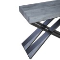 Diago Small Concrete grå spisebord med udtræk 90x40-196 cm konsolbord Rabatter