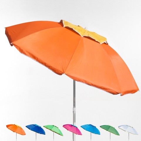 Corsica 180cm stor aluminiums strand parasol UV-behandlet vindresistent