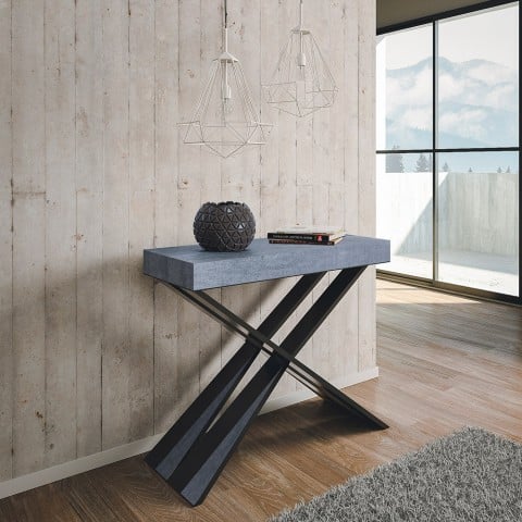 Diago Premium Concrete grå spisebord med udtræk 90x40-300cm konsolbord Kampagne